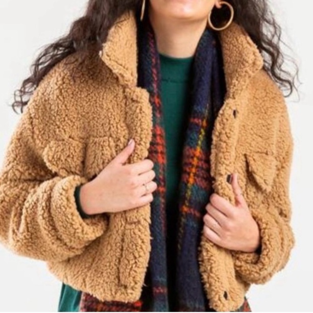 Cropped Teddy Jacket